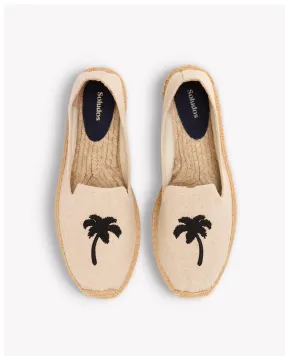 Mens_Espadrilles_The Smoking_Embroidery_Natural Undyed - Palm Tree