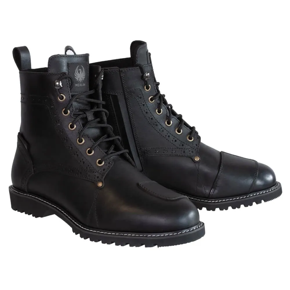 Merlin Derby Brogue D3O Waterproof Boots Black