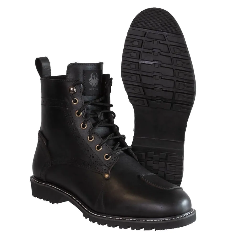 Merlin Derby Brogue D3O Waterproof Boots Black