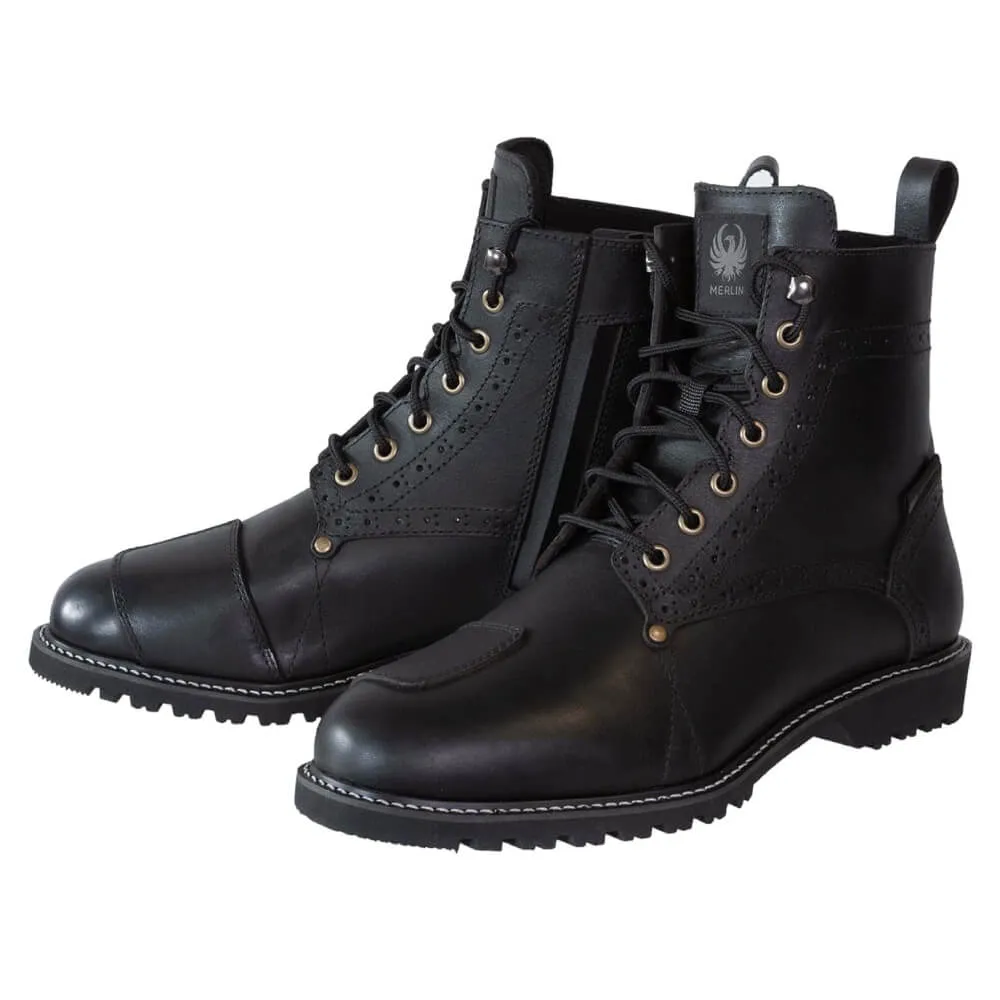 Merlin Derby Brogue D3O Waterproof Boots Black