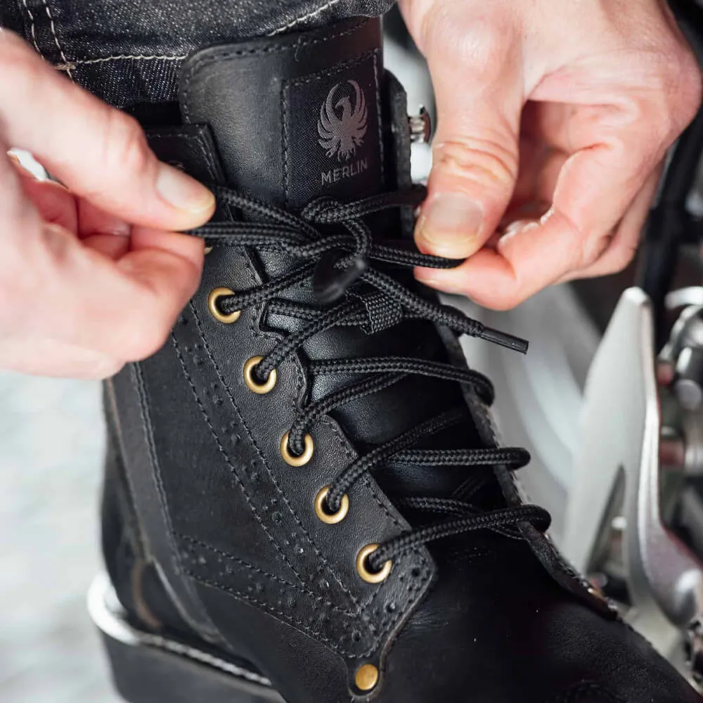 Merlin Derby Brogue D3O Waterproof Boots Black