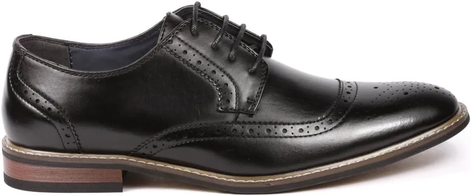 Metrocharm Alex-05 Men's Perforated Lace Up Oxford Dress Shoes