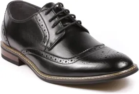 Metrocharm Alex-05 Men's Perforated Lace Up Oxford Dress Shoes