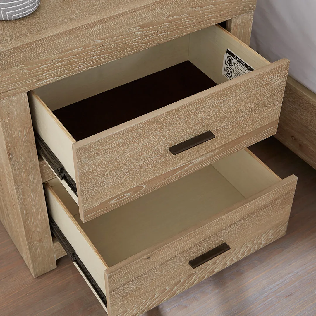 Modern Loft 2-Drawer Nightstand