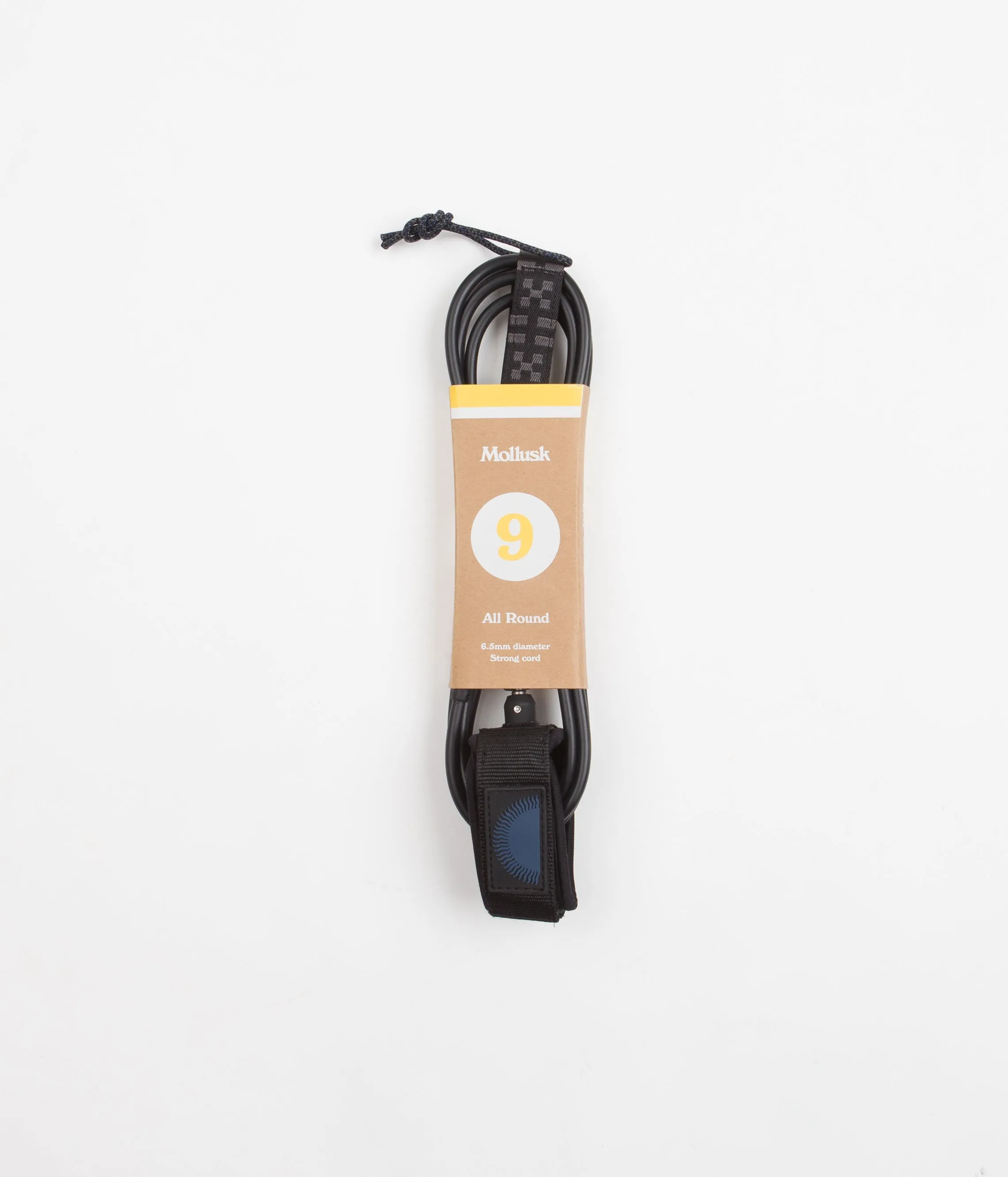 Mollusk 9ft Surfboard Leash - Black