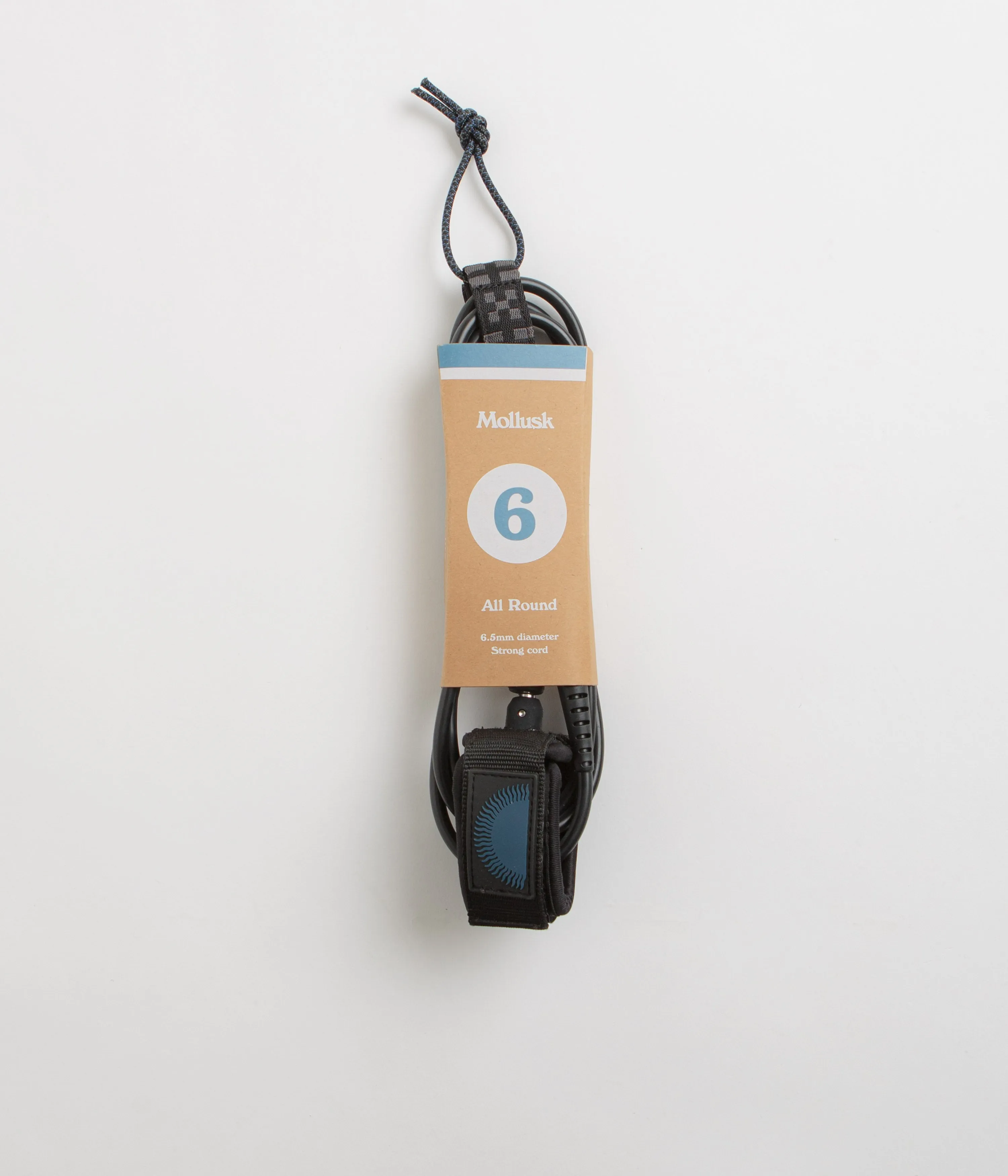 Mollusk All Round 6ft Surfboard Leash - Black