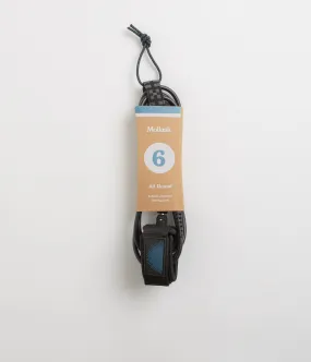 Mollusk All Round 6ft Surfboard Leash - Black