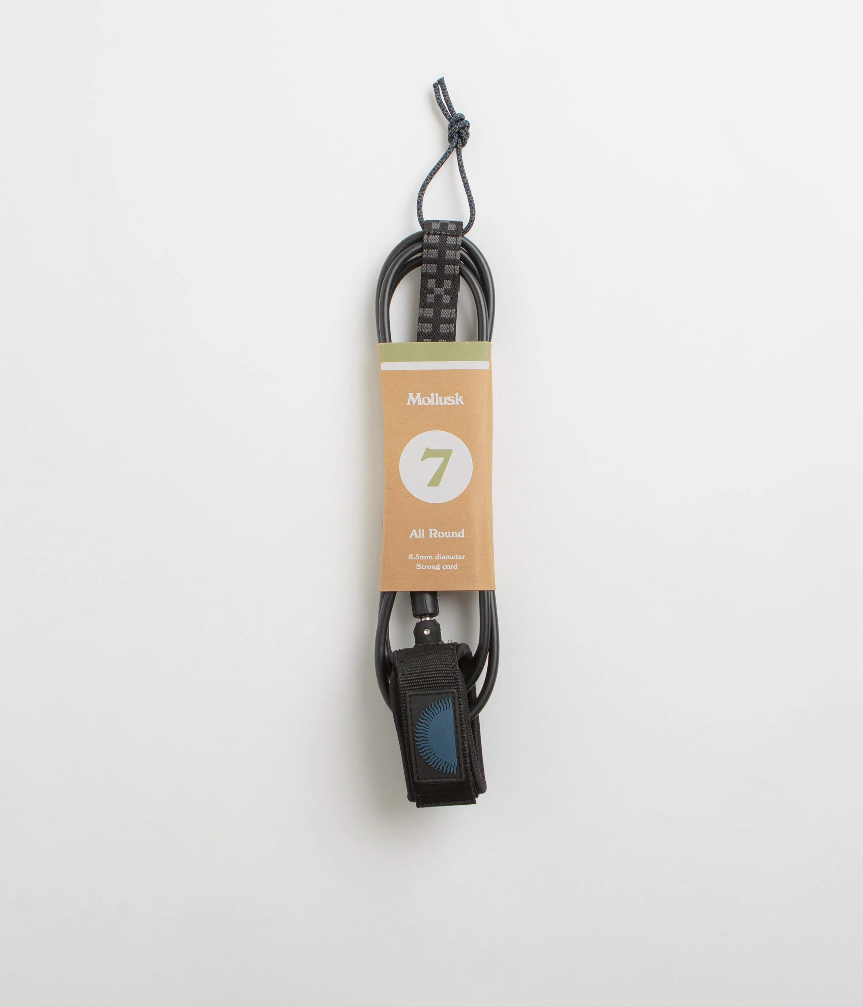 Mollusk All Round 7ft Surfboard Leash - Black