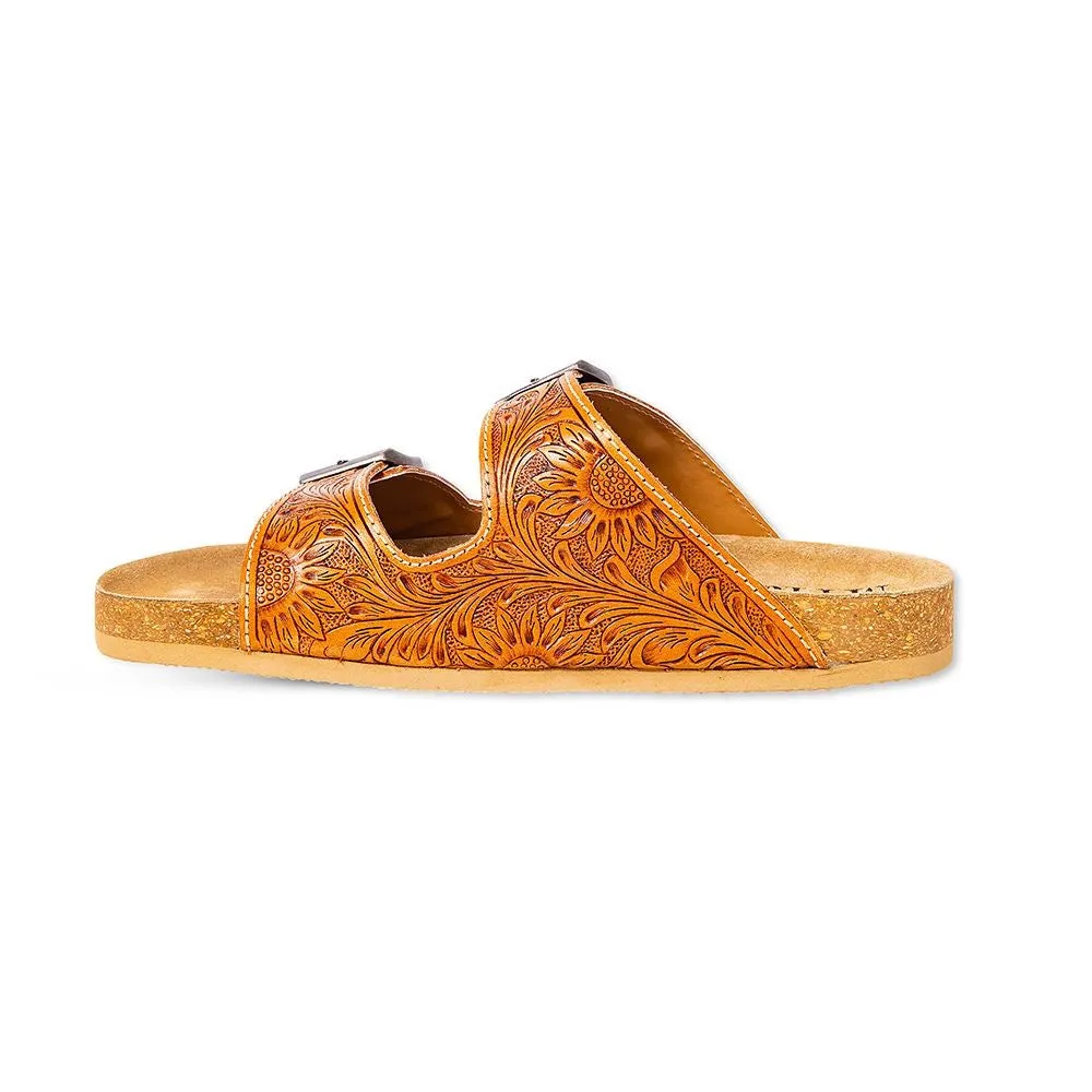 Molly Megan Hand-Tooled Sandals