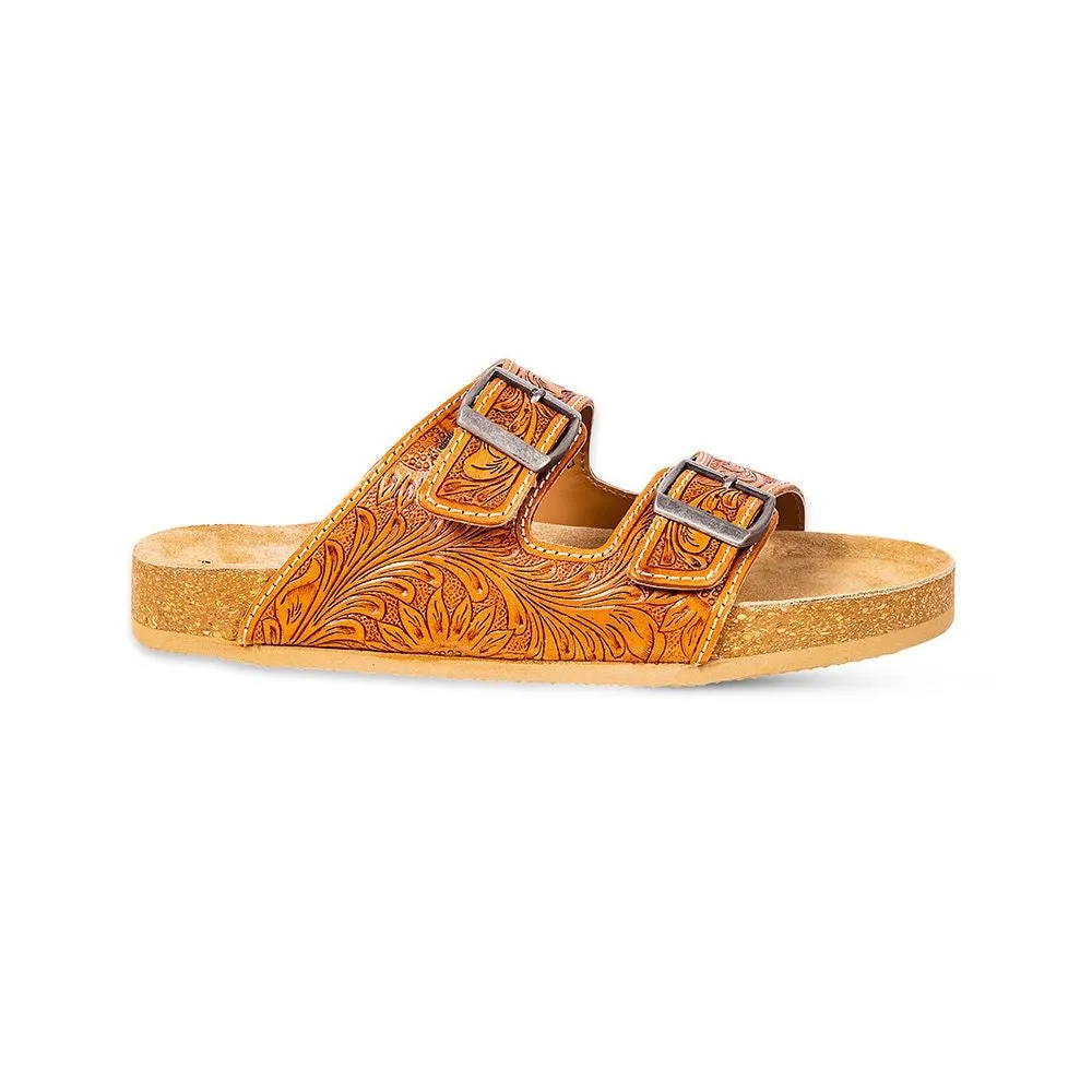 Molly Megan Hand-Tooled Sandals