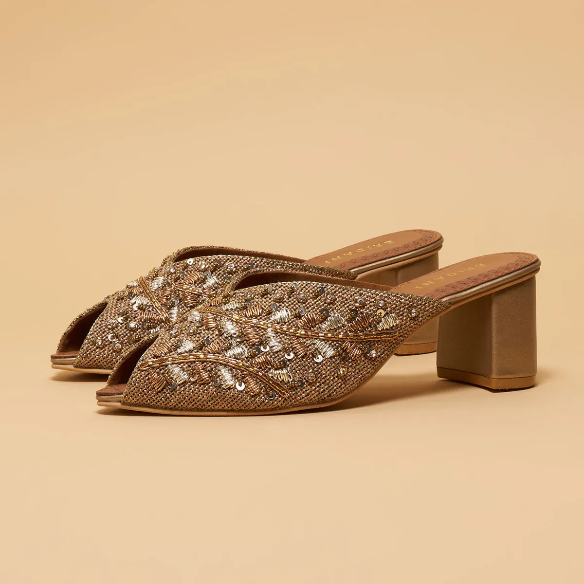 Nur Embroidered Heels