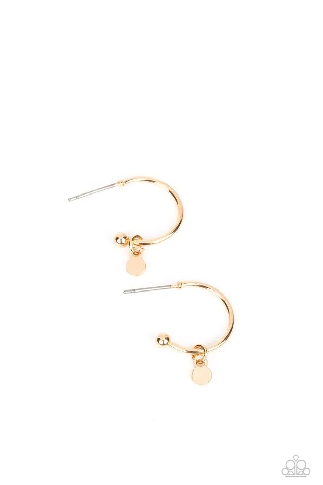 Paparazzi Earring ~ Modern Model - Gold