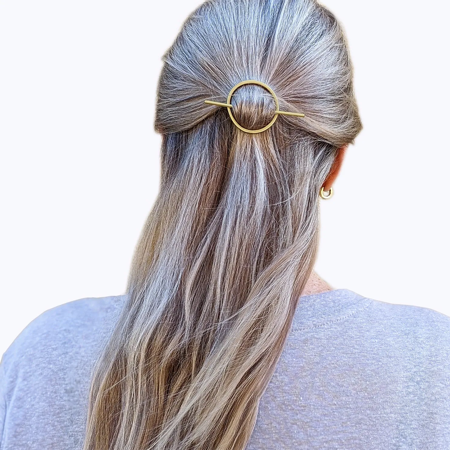 PeLo Modern Small Oval Hair Slide