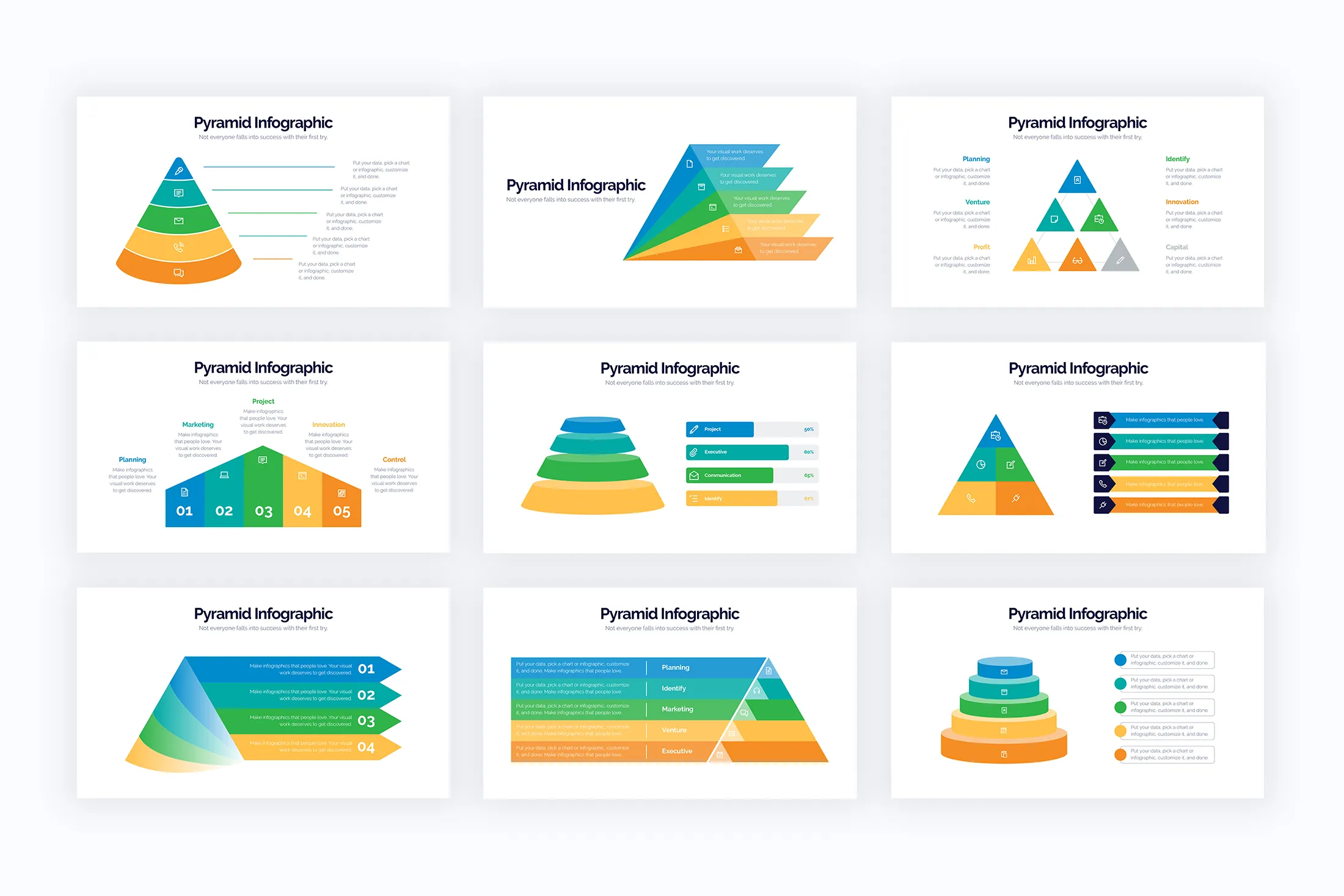 Pyramid Illustrator Infographics