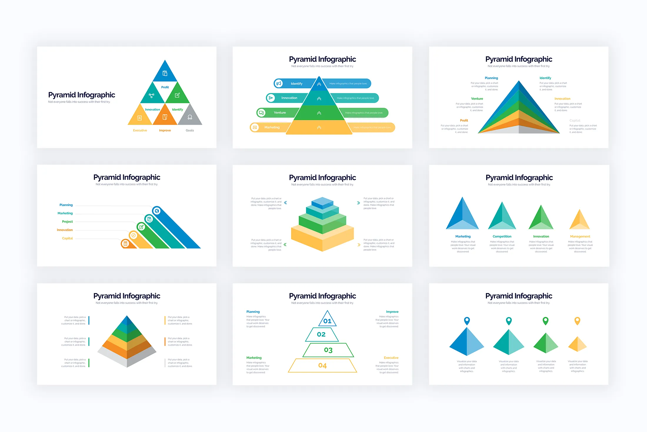 Pyramid Illustrator Infographics