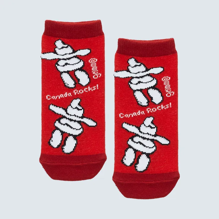 Red Canada Rocks Socks