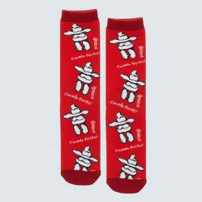 Red Canada Rocks Socks