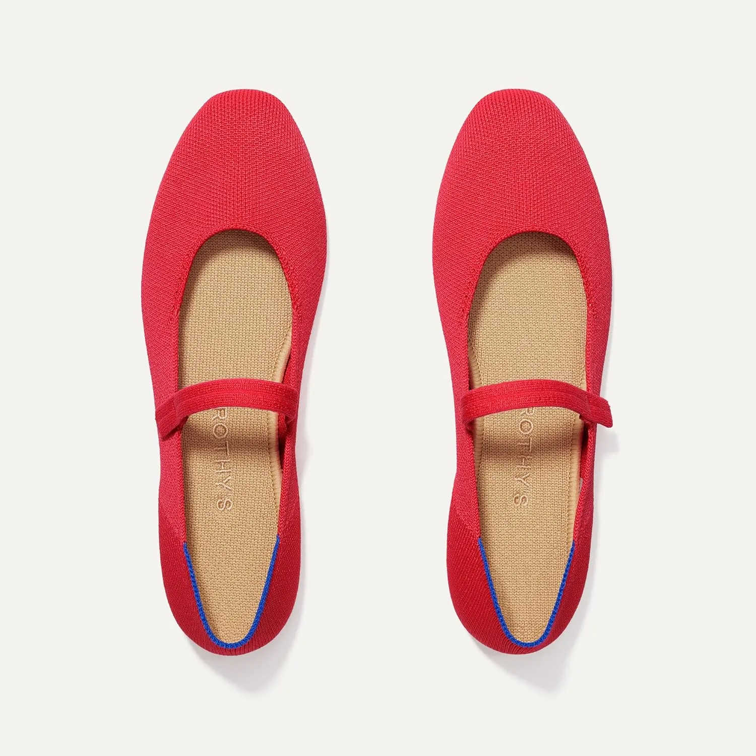 Rothy's The Square Mary Jane Women's Slip-On Shoes, Square-Toe Flats, Made from Recycled Plastic Bottles & Machine Washable