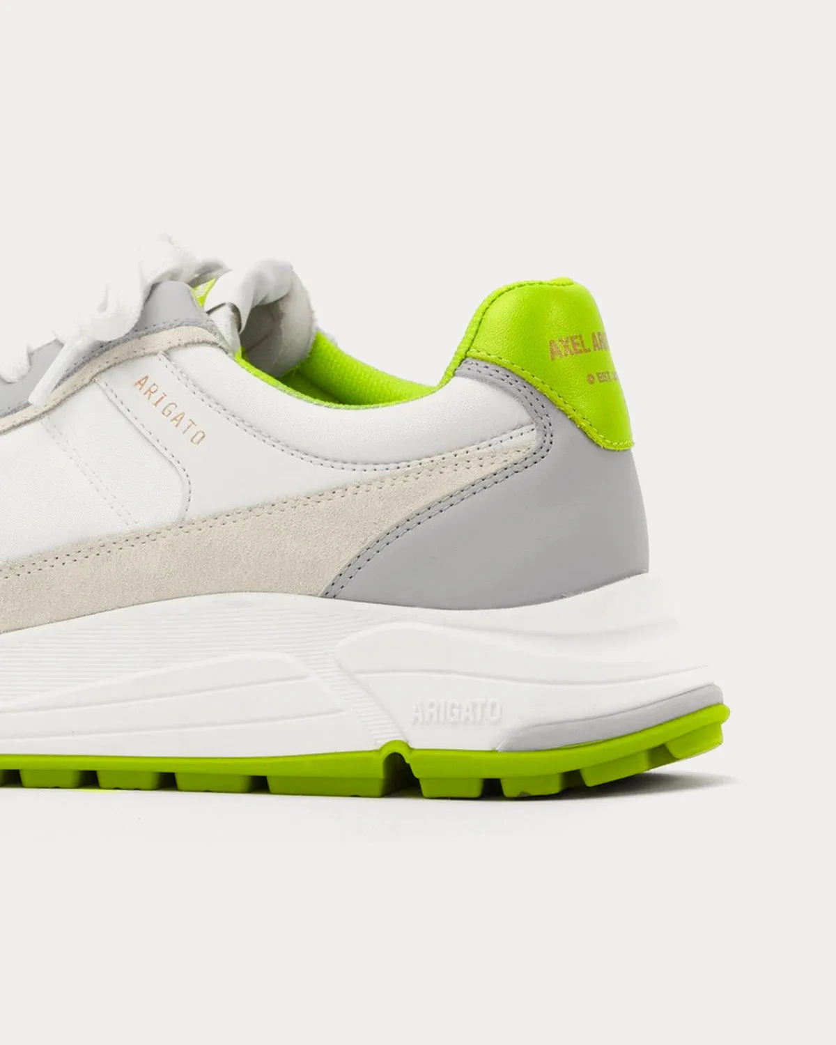 Rush White / Grey / Green Low Top Sneakers