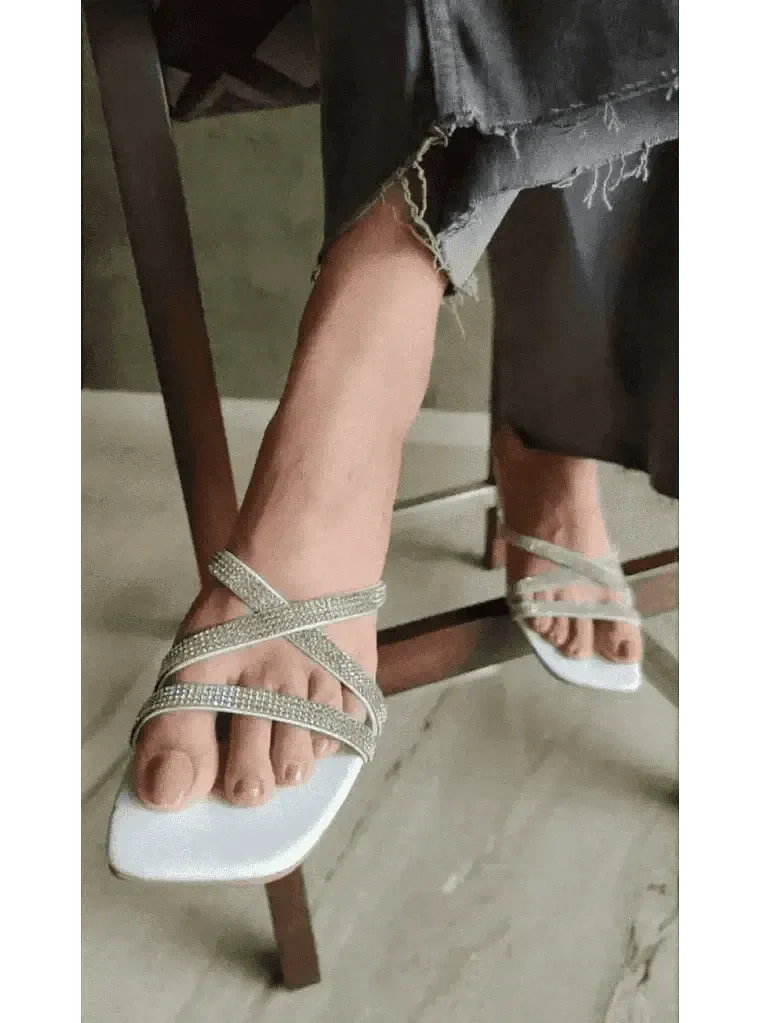 Sassy White Heels