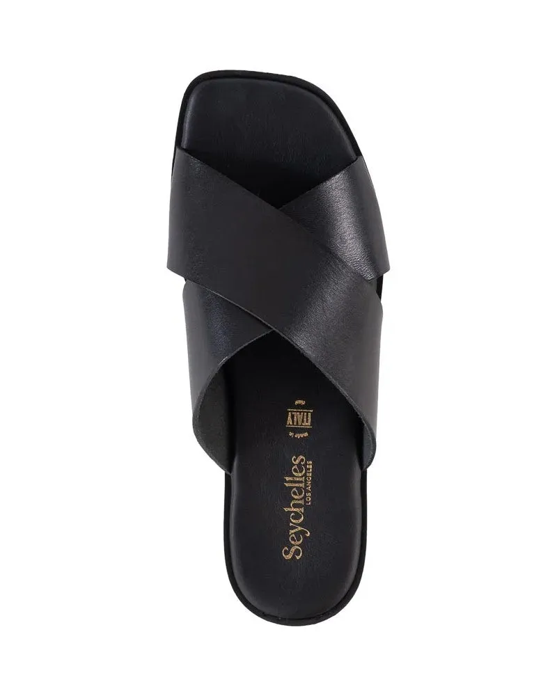 Seychelles Chai Slide Sandals - Black