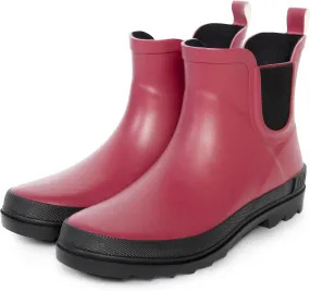 ShedRain Stylish Women's Chelsea Rain Boots  Short Waterproof Ankle Rubber Boots, Slip-On & Non-Slip for Garden, City & Outdoors