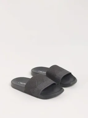 SOLEPLAY Grey Textured Slides