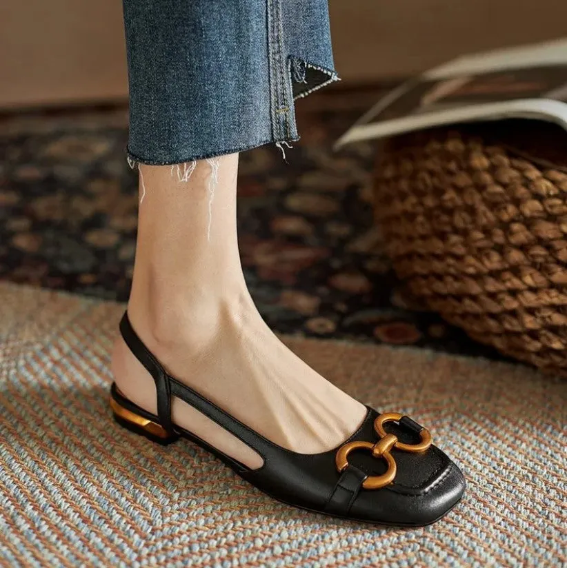 Sylis | Elegant Square Heel Sandals
