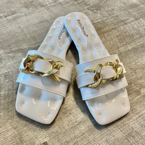 The Callie Sandal in White
