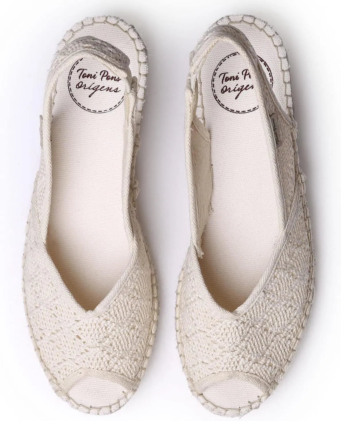 Toni Pons Blanca-ADD Women's Crochet Espadrilles Cotton