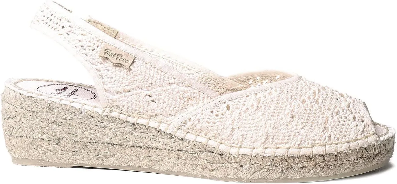 Toni Pons Blanca-ADD Women's Crochet Espadrilles Cotton