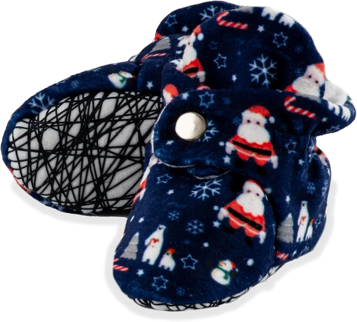 Unisex Cozy Fleece Baby Booties Cotton | Soft Sole and Non Slip