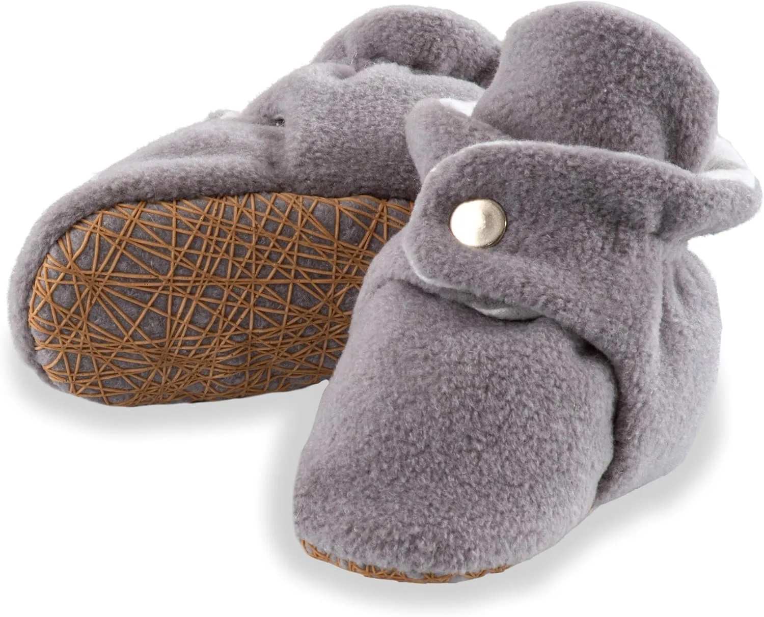 Unisex Cozy Fleece Baby Booties Cotton | Soft Sole and Non Slip