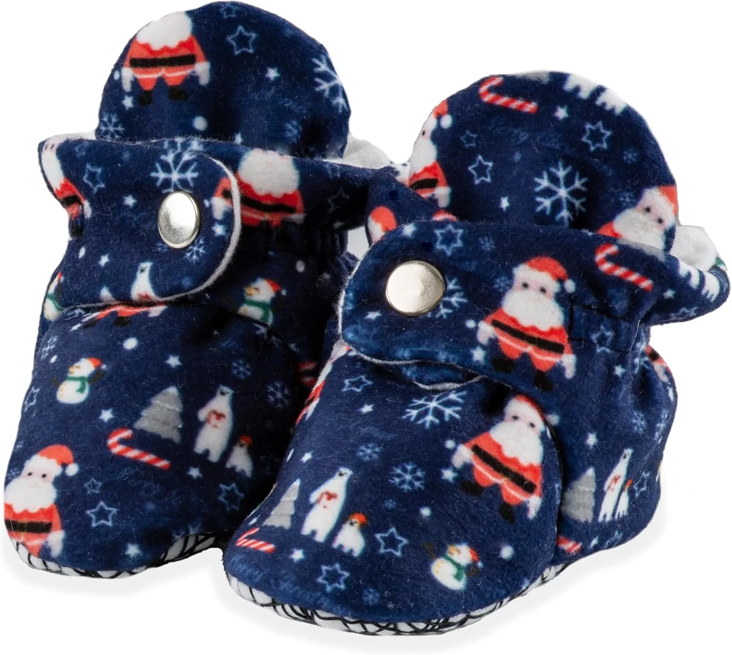 Unisex Cozy Fleece Baby Booties Cotton | Soft Sole and Non Slip