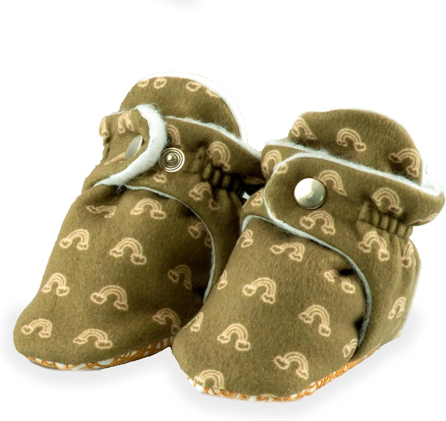 Unisex Cozy Fleece Baby Booties Cotton | Soft Sole and Non Slip