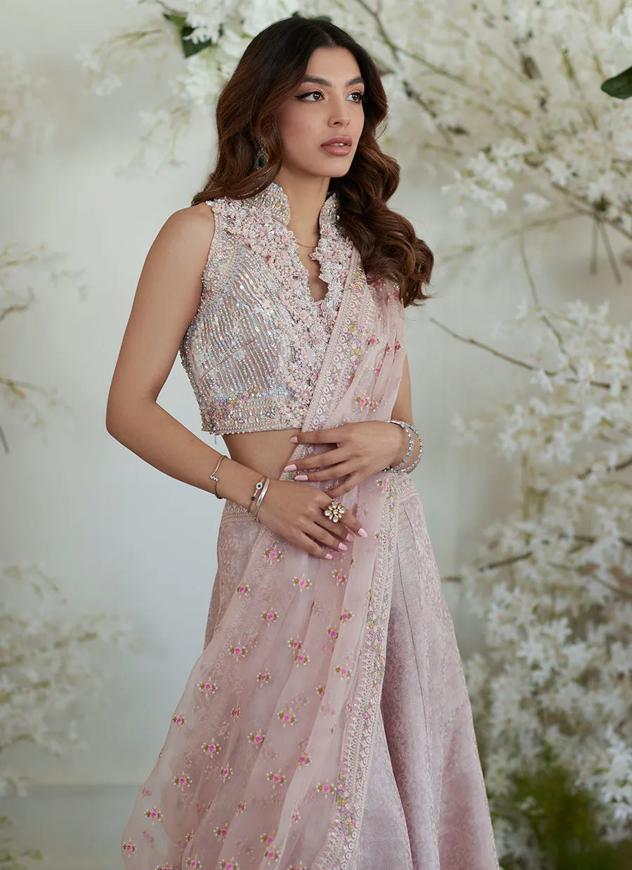 WINONA PINK LEHNGA SAREE