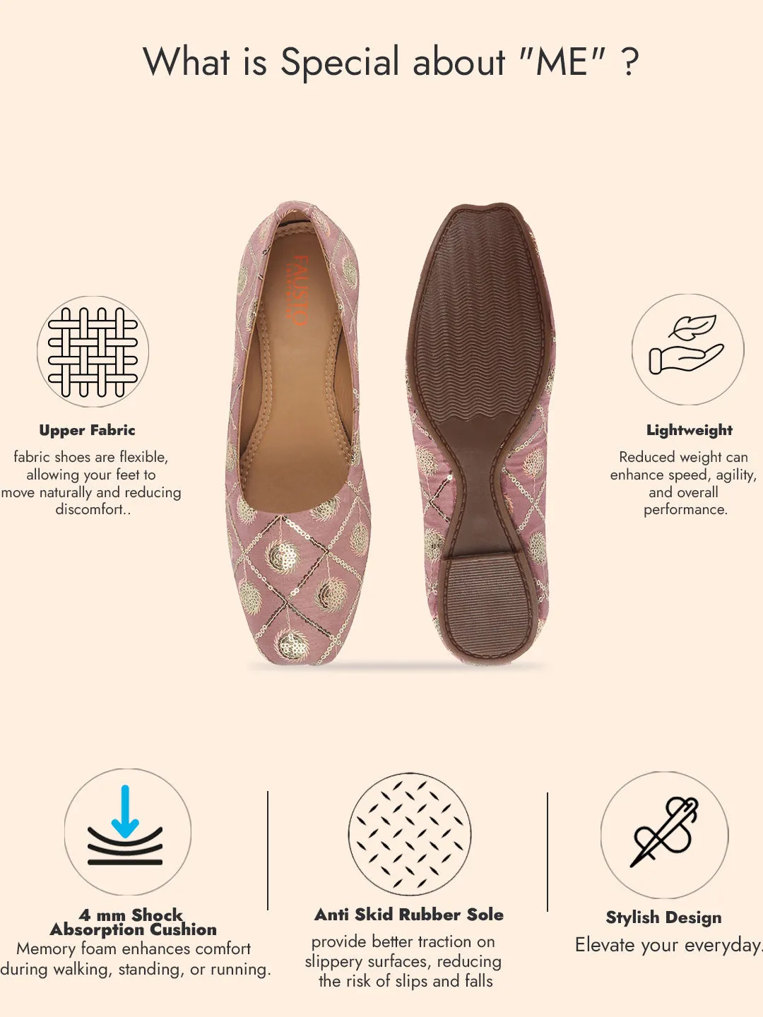 Women Pink Ethnic Silk Embroidery Zardozi Slip On Juttis and Mojaris for Wedding|Juttis for Lehanga|Festive Slip-On