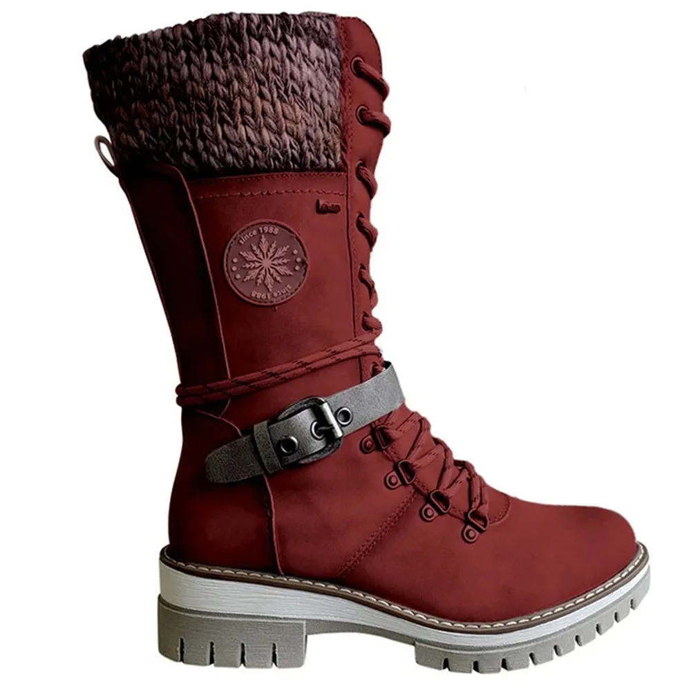 Women's mid-calf waterproof winter boots