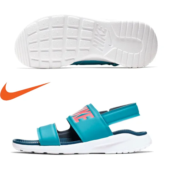 Women's Nike Tanjun Sandals (Teal Nebula Sunset Pulse)(882694-301)