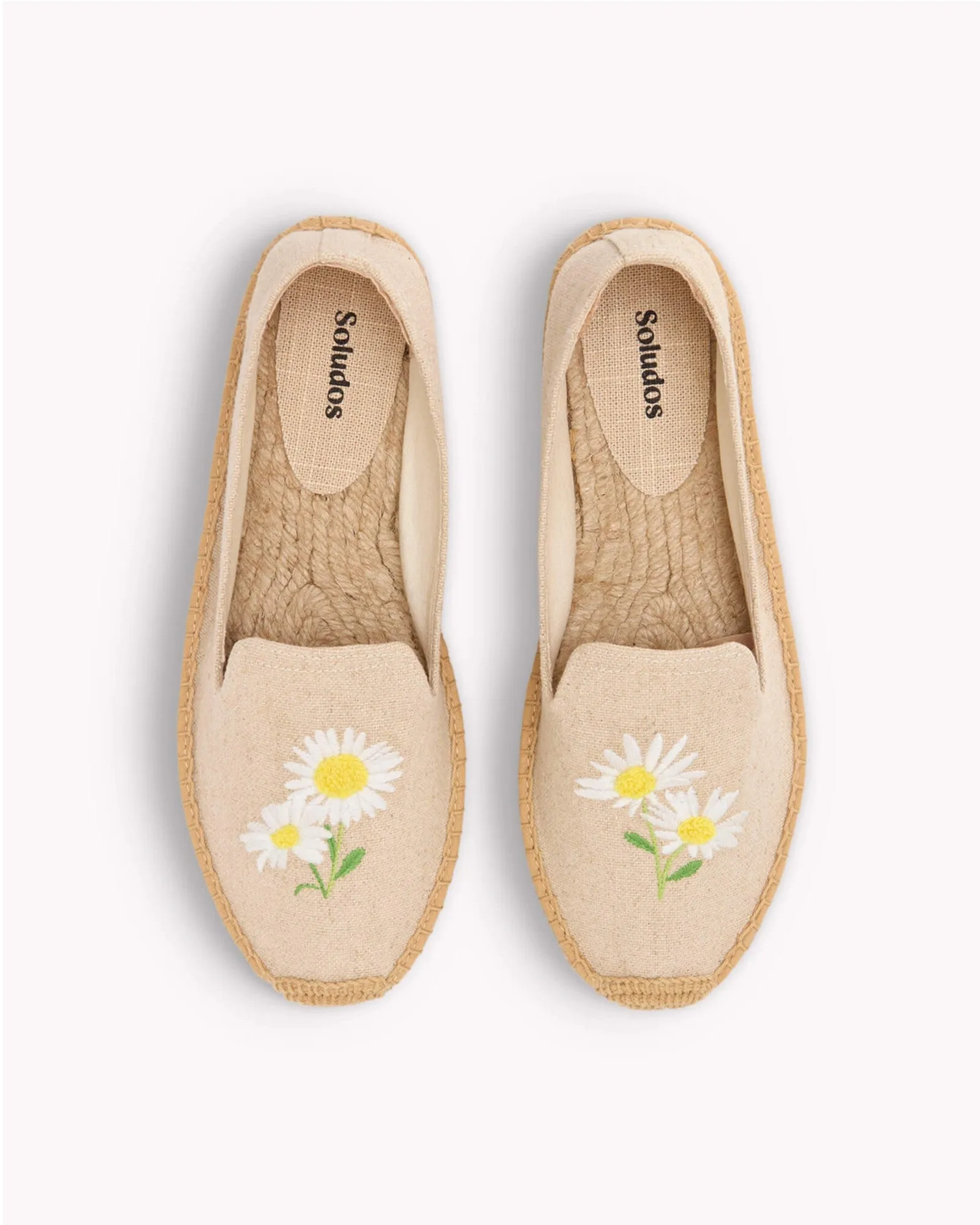 Womens_Espadrilles_The Smoking_Embroidery_Natural Undyed - Daisy