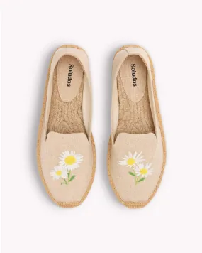 Womens_Espadrilles_The Smoking_Embroidery_Natural Undyed - Daisy
