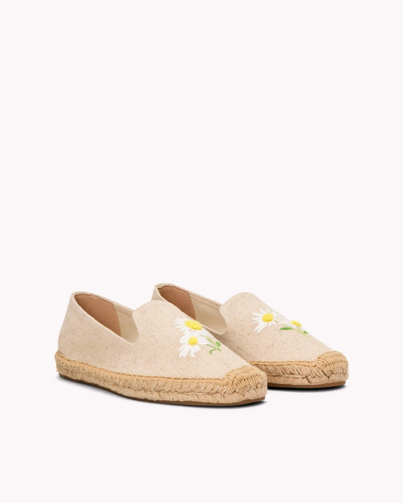 Womens_Espadrilles_The Smoking_Embroidery_Natural Undyed - Daisy