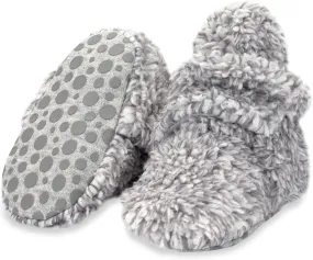 Zutano Unisex Furry Baby Booties with Grippers, Organic Cotton Lining, Baby Registry Must Haves