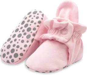Zutano Unisex Organic Cotton Baby Booties With Gripper Soles