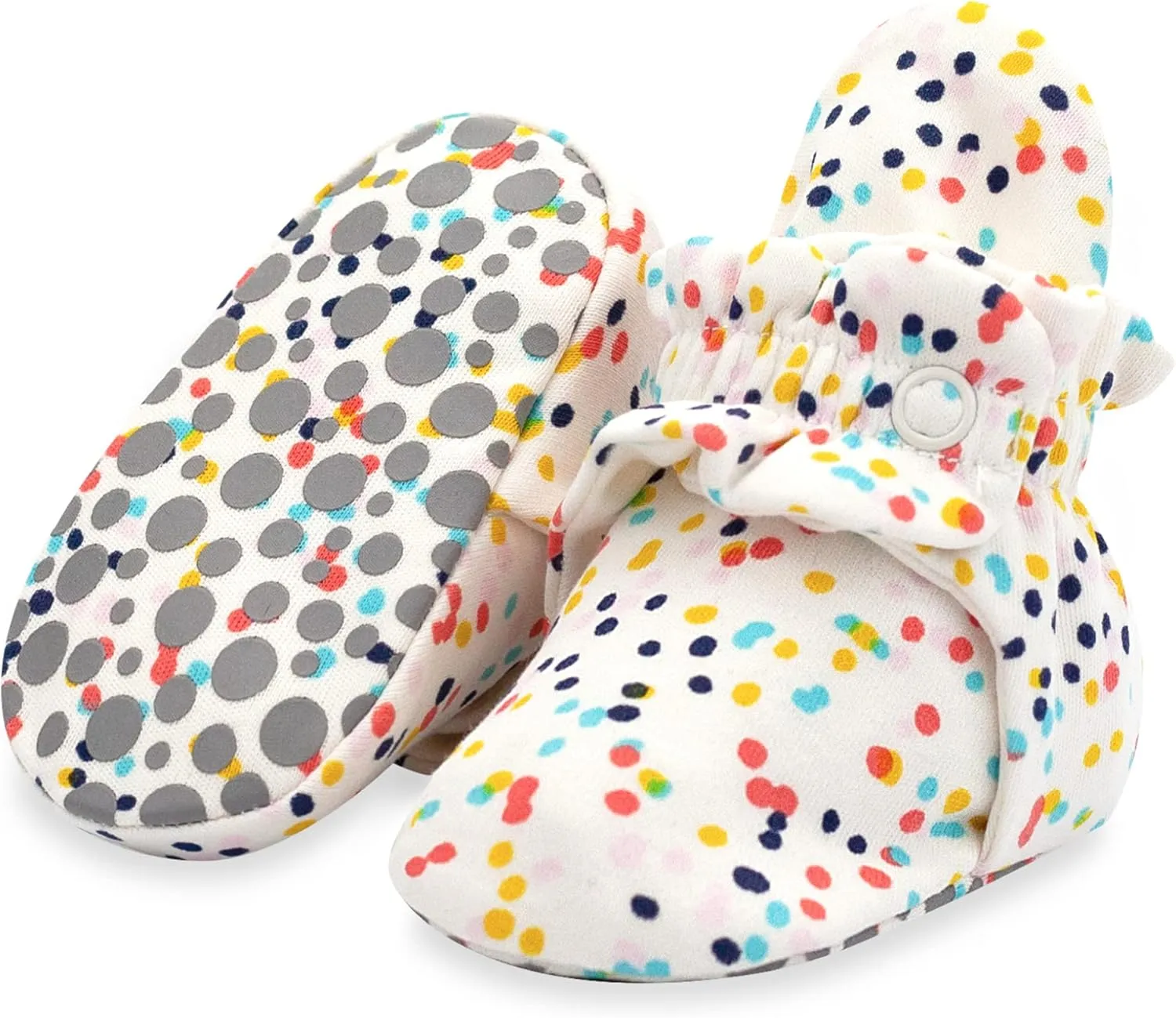 Zutano Unisex Organic Cotton Baby Booties With Gripper Soles