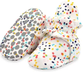 Zutano Unisex Organic Cotton Baby Booties With Gripper Soles